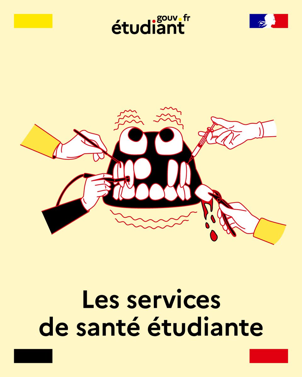 #RentreeEtu2025 | Grâce à votre Service de santé étudiante, vous pouvez bénéficier d’examens de santé gratuits, d’une aide psychologique, de conseils ou d'aménagements d’études… Alors renseignez-vous ! 🌸

👉 swll.to/oLBbo
