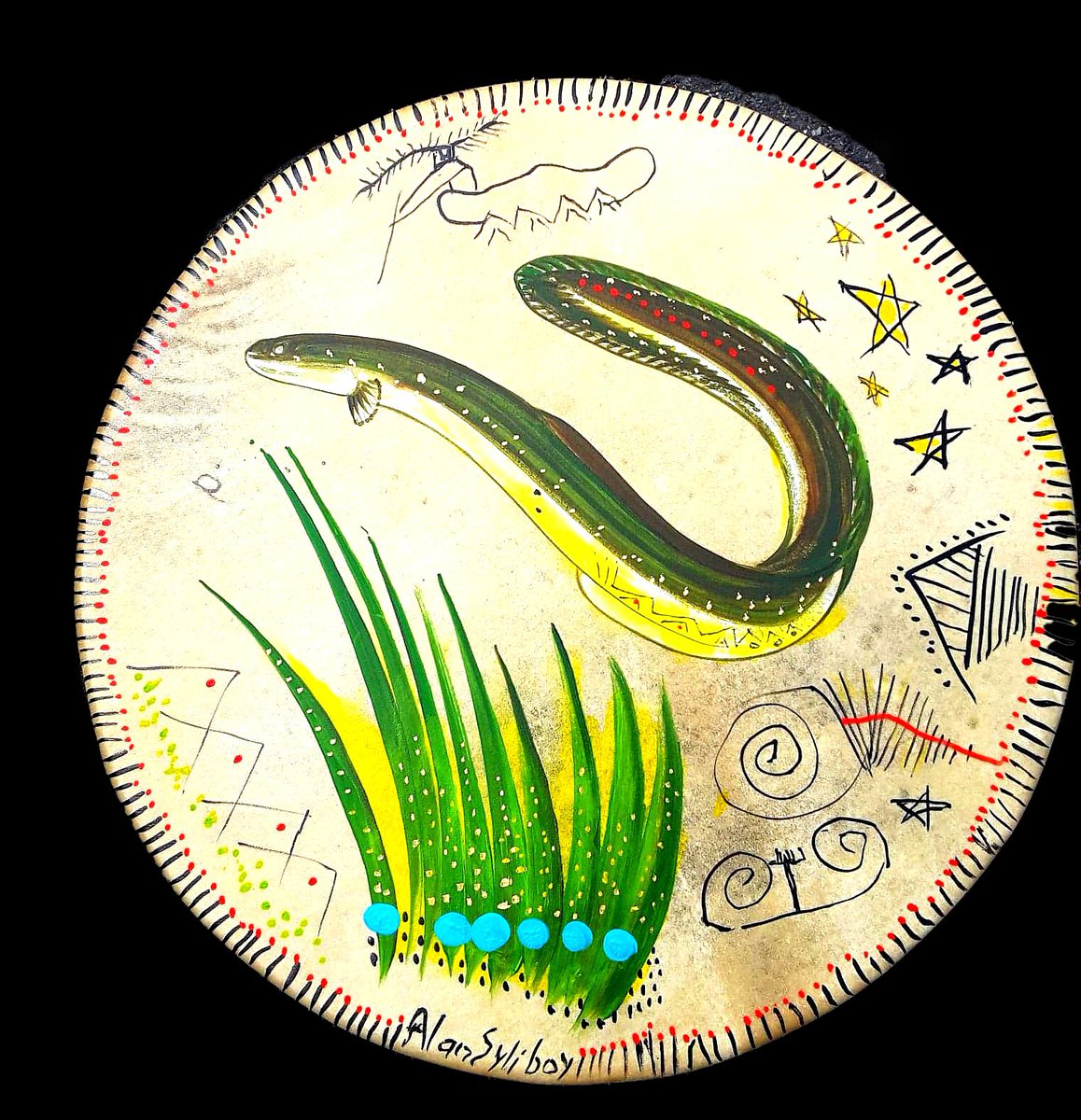 October 9, 2025
The Daily Drum
Today’s drum once again features “ The Eel”.
A particular favourite in the mi’kmaw diet has always been eel. At a traditional feast, some Elders would bring eel stew or eel soup. It was a sign of both respect and status.
Have a Great Day