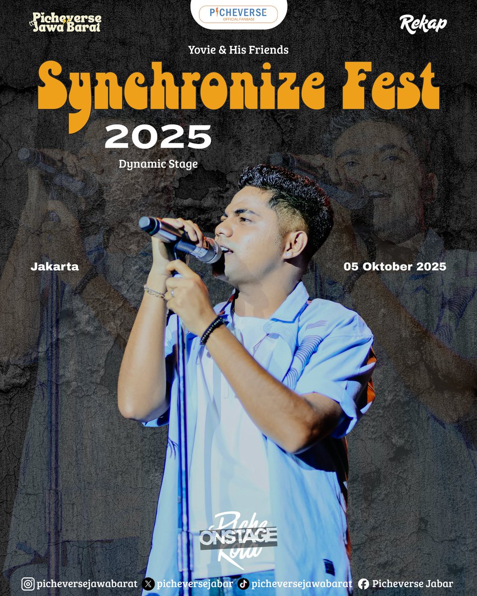 Picheversejabar's tweet photo. Rekap Piche Kota OnStage & BackStage At Synchronize Fest 🧑🏻🦱🧡✨
Piche Kota bersama mas Yovie dan top 10 alumni idol 13 hadir di Synchronize Fest Seperti biasa, suasananya seru, hangat, dan penuh energi positif 🧑🏻🦱🧡✨
~ Picheverse Jawa Barat
#PicheKota #synchronizefest https://t.co/qAEwhNGVop