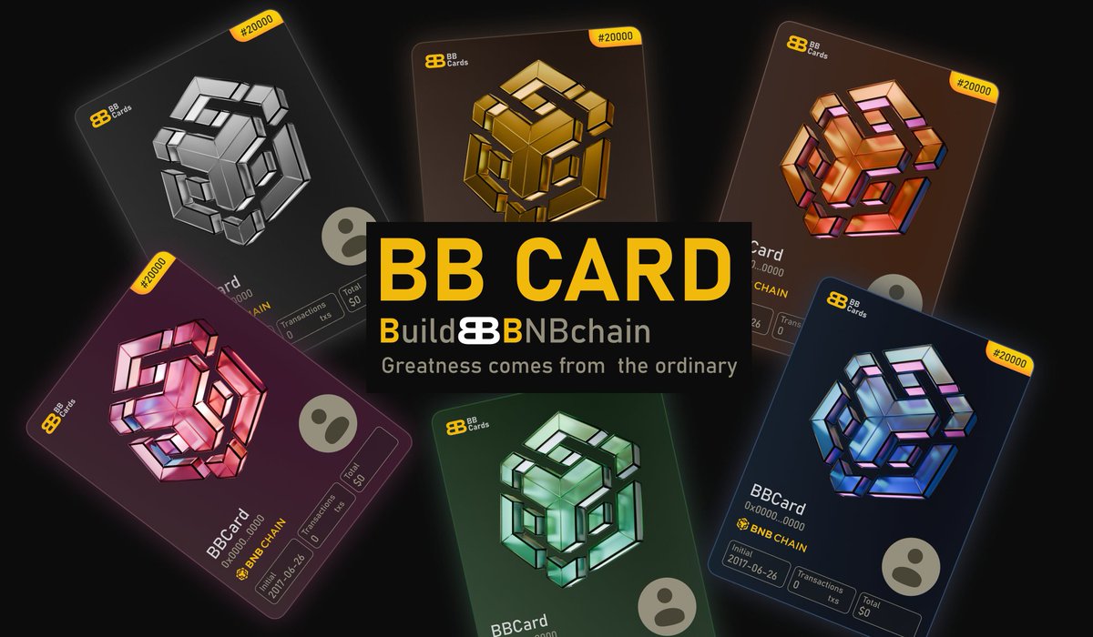 As builders of <a href="/BNBCHAIN/">BNB Chain</a> , we've noticed the incredible popularity of many Chinese token communities. This is the meme bull market under the <a href="/BNBCHAIN/">BNB Chain</a> ecosystem. Attention economics is becoming popular. 

#BBCARD, as an attention encryption theme driven by AI and big data, is