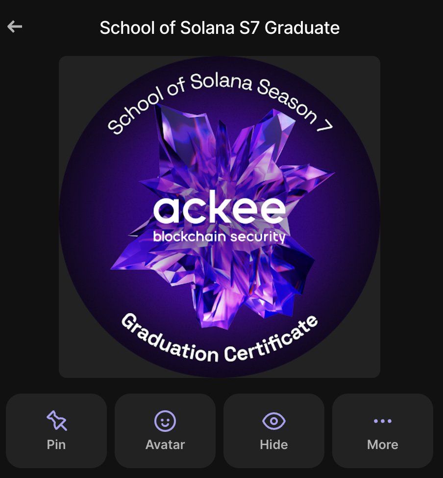 adi_sehrawat22's tweet image. Finally got my School of Solana s7 grad NFT by @AckeeBlockchain .
Its looking cool 🥳
Thanks to @AckeeBlockchain  @jgattermayer and @0xTomass 
It was a great journey

#Solana #ackee