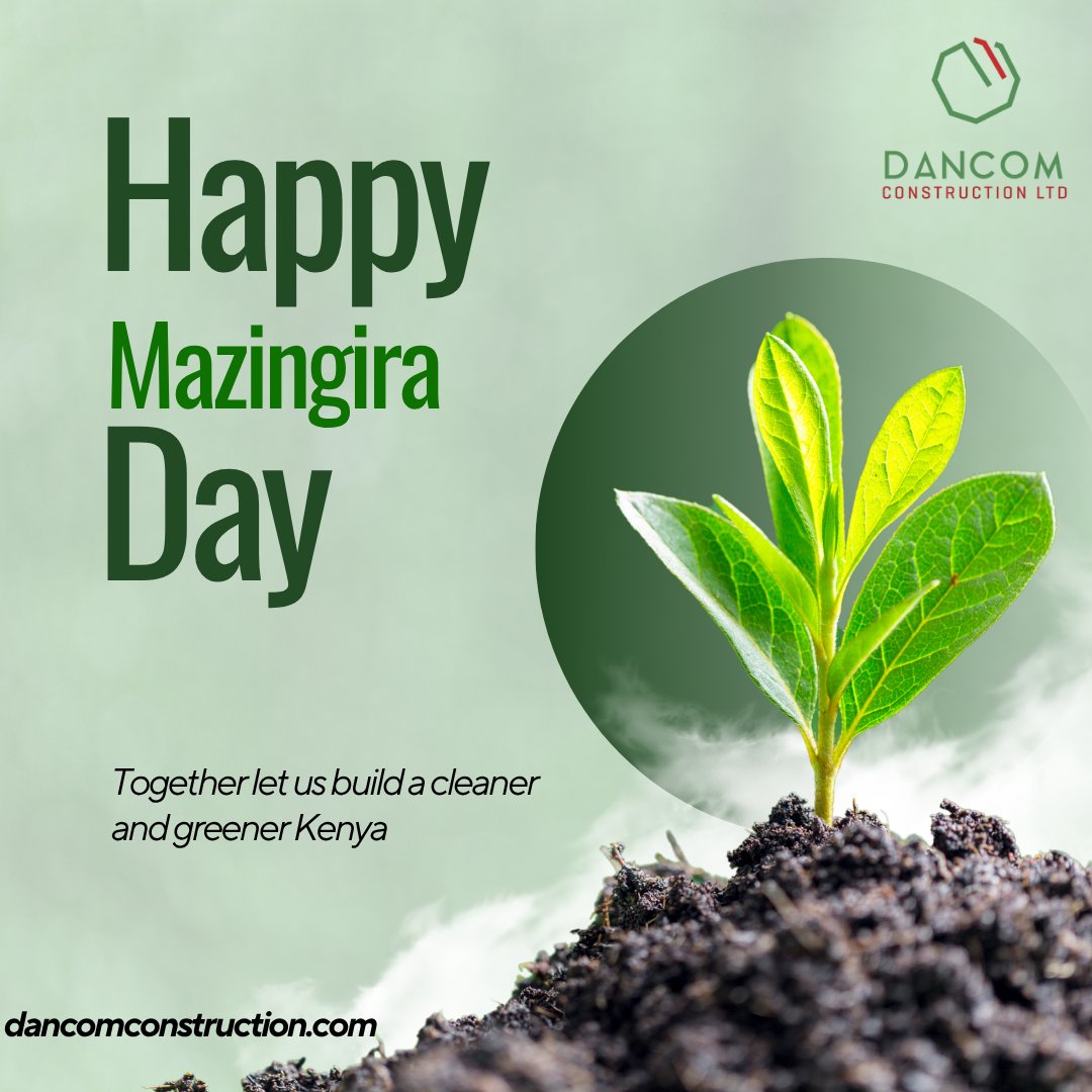🌍 Happy Mazingira Day
Today we celebrate our environment.

At Dancom Construction Limited, we’re committed to sustainable building practices that care for both people and the planet.

#MazingiraDay #EnvironmentDay #DancomConstruction #BuildingKenya #CleanKenya #EcoFriendly