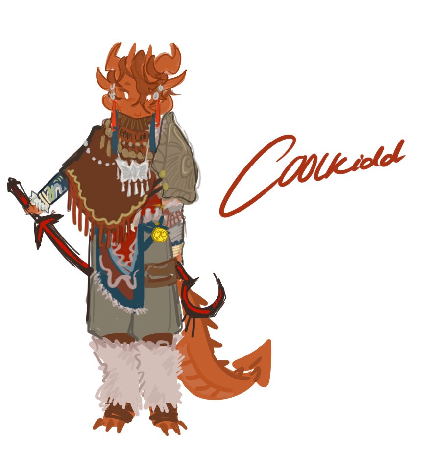dalznnak's tweet image. I draw C00lkidd in Mongolia style outfit yayyy
#c00lkidd
#coolkidd #Forsaken