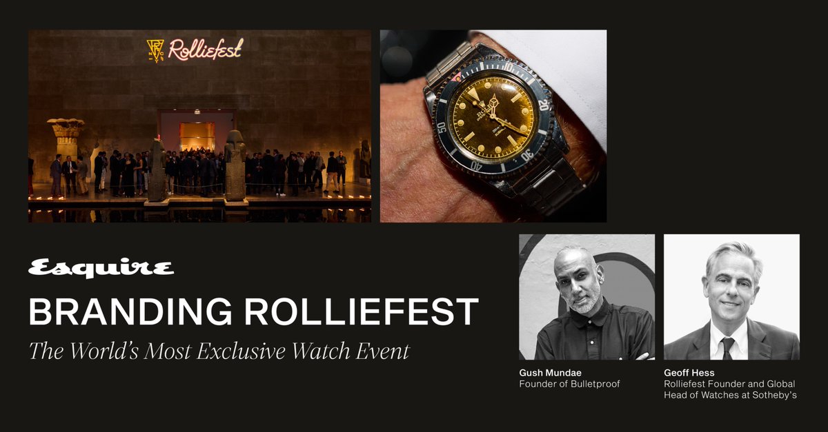 Bulletproof (@bulletproofintl) on Twitter photo While luxury gets louder, Rolliefest moves quietly — invitation-only, relationship-led, built on passion not promotion.
We partnered to shape its brand strategy, identity & experience.
Read more in Esquire 👉 esquire.com/uk/watches/a68…
#Rolliefest #Luxury #BrandStrategy #bulletproof While luxury gets louder, Rolliefest moves quietly — invitation-only, relationship-led, built on passion not promotion.
We partnered to shape its brand strategy, identity & experience.
Read more in Esquire 👉 esquire.com/uk/watches/a68…
#Rolliefest #Luxury #BrandStrategy #bulletproof