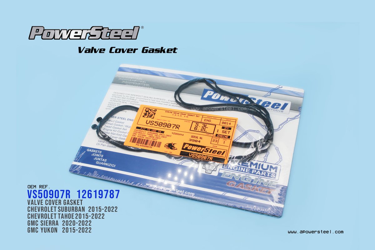 Bessie_321's tweet image. PowerSteel Valve Cover Gasket #VS50907R #12619787 for 2014-2020 Chevrolet Tahoe GMC Sierra 5.3L, 6.2L
Trust PowerSteel to keep your vehicle running smoothly!
🔩Contact us today and experience the best in automotive parts!🔩
WhatsApp : +86-13506879293
#ValveCoverGasket #Gasket