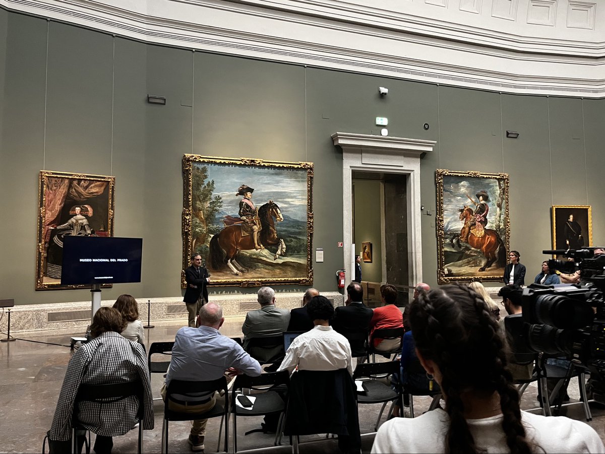 Hoy se presenta a los medios “Felipe IV, a caballo”, de Velázquez, después de su restauración