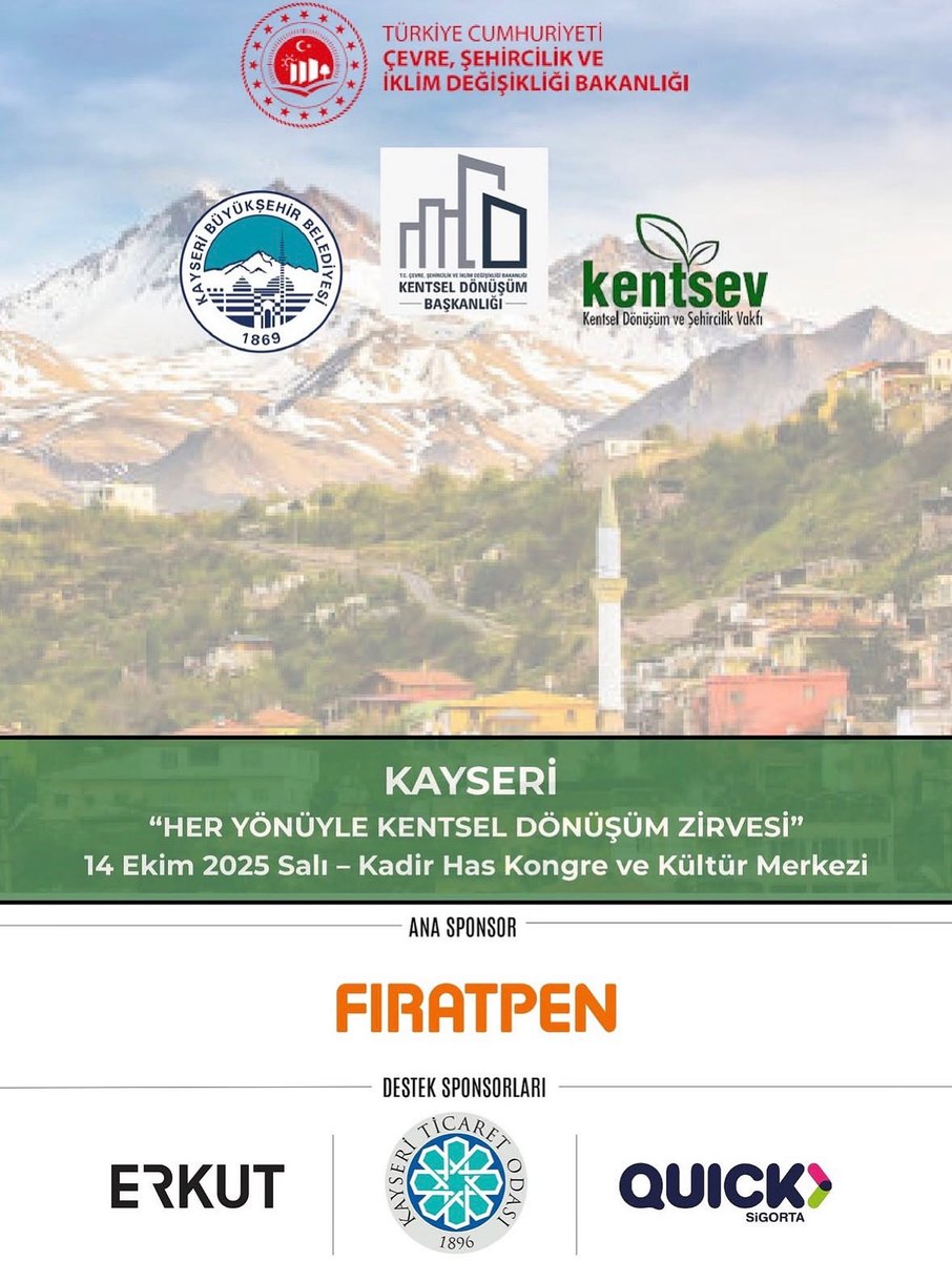 📢 Her Yönüyle Kentsel Dönüşüm Zirvesi Kayseri’de!

Kentsel dönüşüm sürecini her yönüyle ele alan “Her Yönüyle Kentsel Dönüşüm Zirvesi”nin 18’incisi, 14 Ekim 2025 Salı günü Kayseri Kadir Has Kongre Merkezi’nde gerçekleştirilecek.

Kayseri Büyükşehir Belediyesi ve Kentsel Dönüşüm