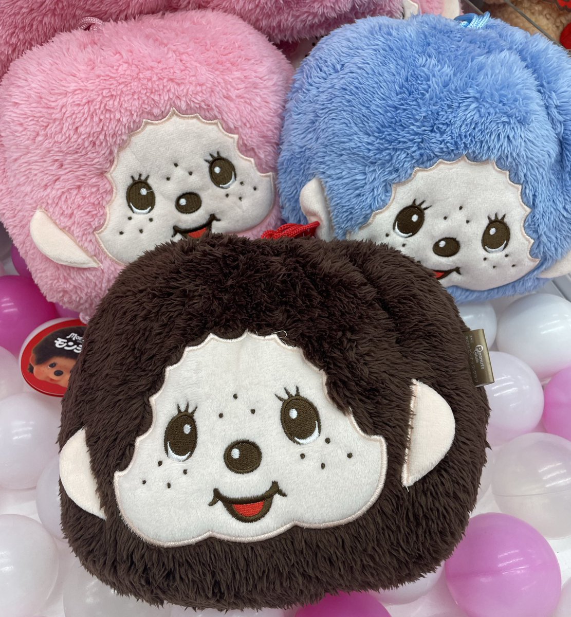 モンチッチ 巾着付きブランケット 入荷❣️ モンチッチのお顔の中に
