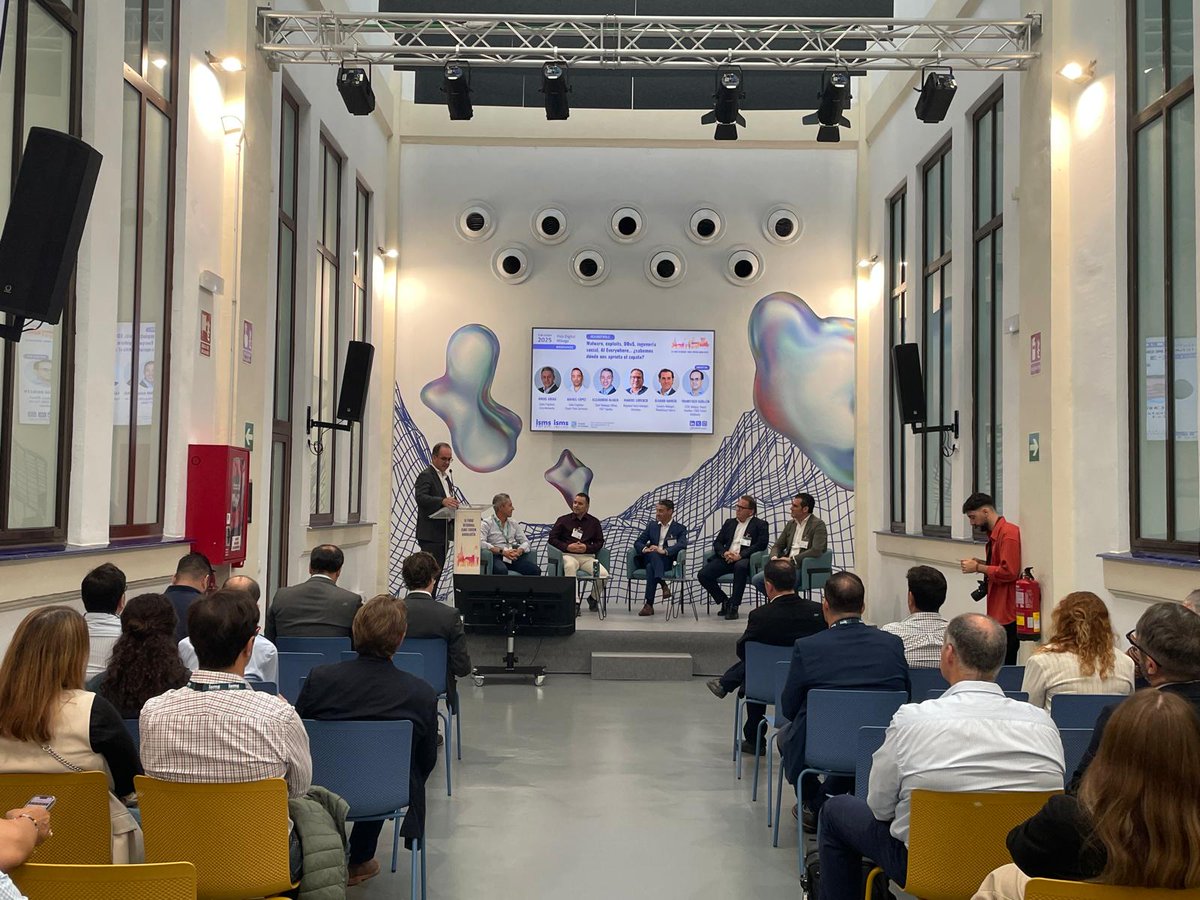 ISMSForum's tweet image. ⚡#Malware, #exploits, #DDoS, #IA…
Expertos de @CatoNetworks, @CheckPointSW, @ESETes, @Netskope y @WatchGuardIB debaten en #ISMSAND2. Modera Francisco Guillén (Medgaz).
🤝En colaboración con @malaga
#ISMSAND2 #Ciberseguridad