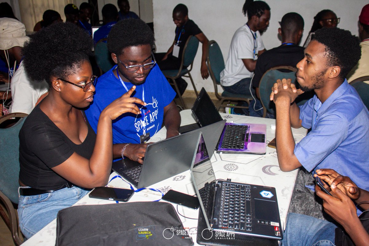 spaceappsksi's tweet image. You’d think Day 1 is all about settling in, but not at #SpaceAppsKumasi
Every corner buzzed with focus and purpose. Teams were locked in, sketching, building, debating
That’s the kind of energy you can’t manufacture, it just happens when people care about what they’re building 🚀