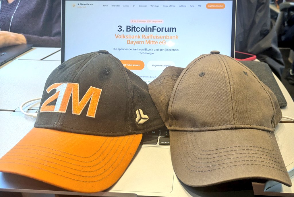 Soon!
Bald beim <a href="/BitBoxSwiss/">BitBox</a> Stand und am Freitags Workshop 18:30

BitcoinForum - Volksbank Raiffeisenbank Bayern Mitte

Die spannende Welt von Bitcoin. 09.-11. Oktober 2025, Saturn Arena Ingolstadt

#BitcoinForum #Bitcoin #Ingolstadt #VRBankBayernMitte  bitcoinforum.bayern