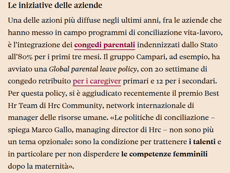 È uscito un interessante articolo su <a href="/sole24ore/">IlSole24ORE</a> in cui si parla di #WelfareAziendale, #conciliazione e #benessere nelle aziende. C'è anche una mia breve intervista 👉 bit.ly/3WsVHjm