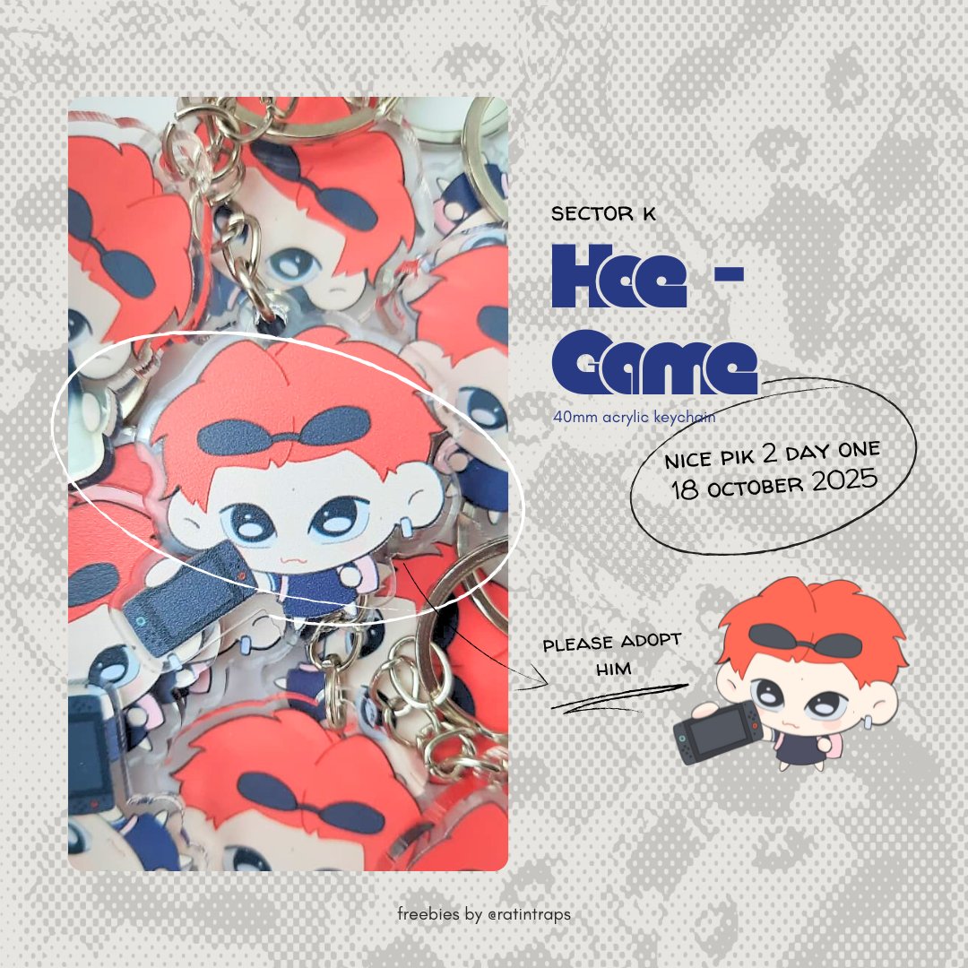 ratintraps's tweet image. sector-k day one freebies
by @ratintraps ૮₍ ´𖦹 ˕ ×&apos; ₎ა

NICE PIK 2 | time tba
★ like and rt to claim
⚠︎ dont sell or throw 

limited qty  •᷄ࡇ•᷅
find me and say hi
kindly tag me if you get one ִֶָ  ִֶָ