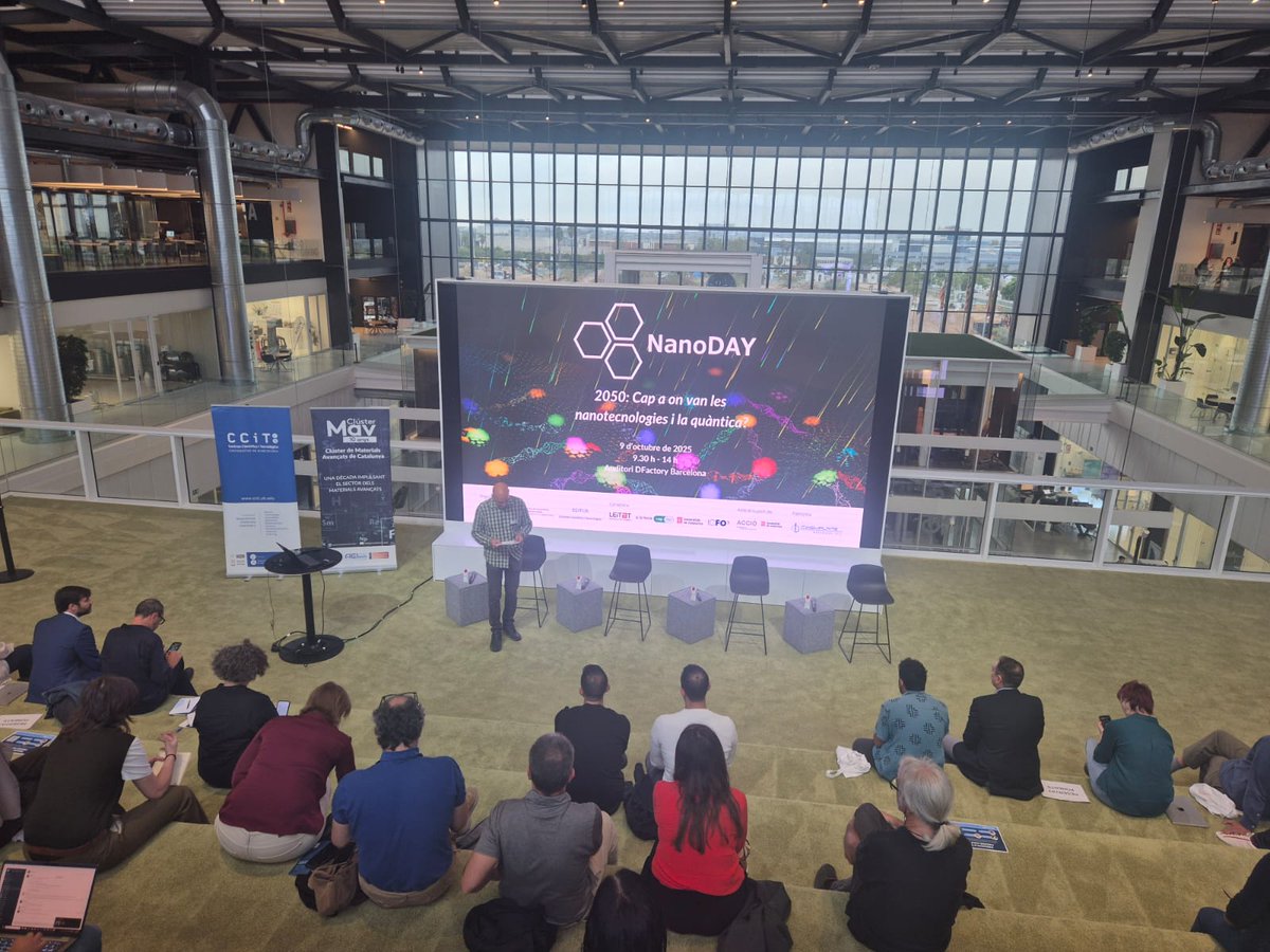 🔬 Avui celebrem a <a href="/DFactoryBCN/">DFactory Barcelona</a>  el NanoDAY 2025 organitzat pel <a href="/ClusterMAV/">Clúster MAV</a> , en col·laboració amb els <a href="/ccitub/">CCiTUB</a> i l’ <a href="/In2Ub/">IN2UB</a> Amb motiu del #DiaInternacionalNanotecnologia, acollim una jornada clau per explorar el futur de les nanotecnologies i la ciència quàntica.