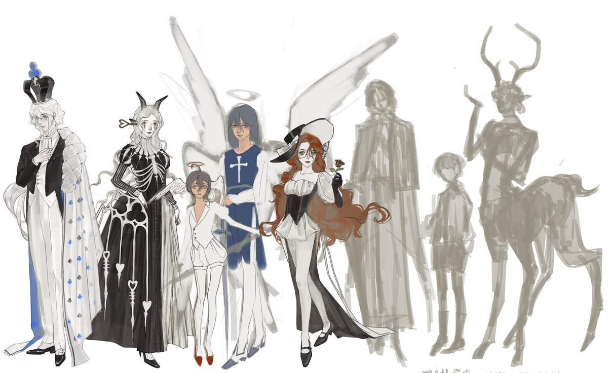 FantasyLyre's tweet photo. my OCs......
 just be too lazy to finish them all(／_＼)
#oc https://t.co/kTaGVUIBfo