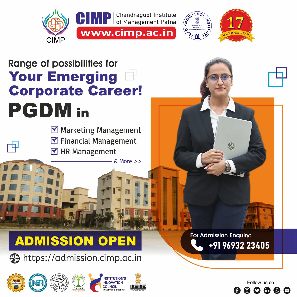 Chandragupt Institute of Management Patna (CIMP) tweet media
