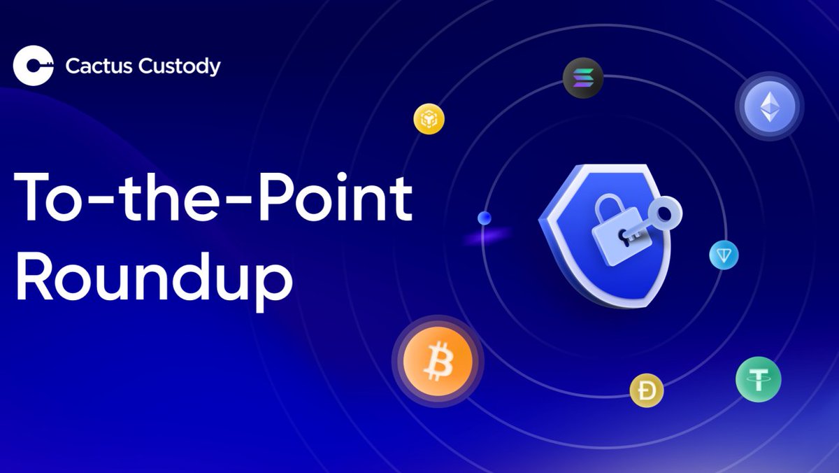 Cactus Custody partners with Singapore Gulf Bank to deliver compliant fiat custody with 24/7 instant access, shares insights on RWAs, institutional infrastructure and more alongside leaders from global top financial institutions #Bitcoin #Ethereum 

Read more 👉