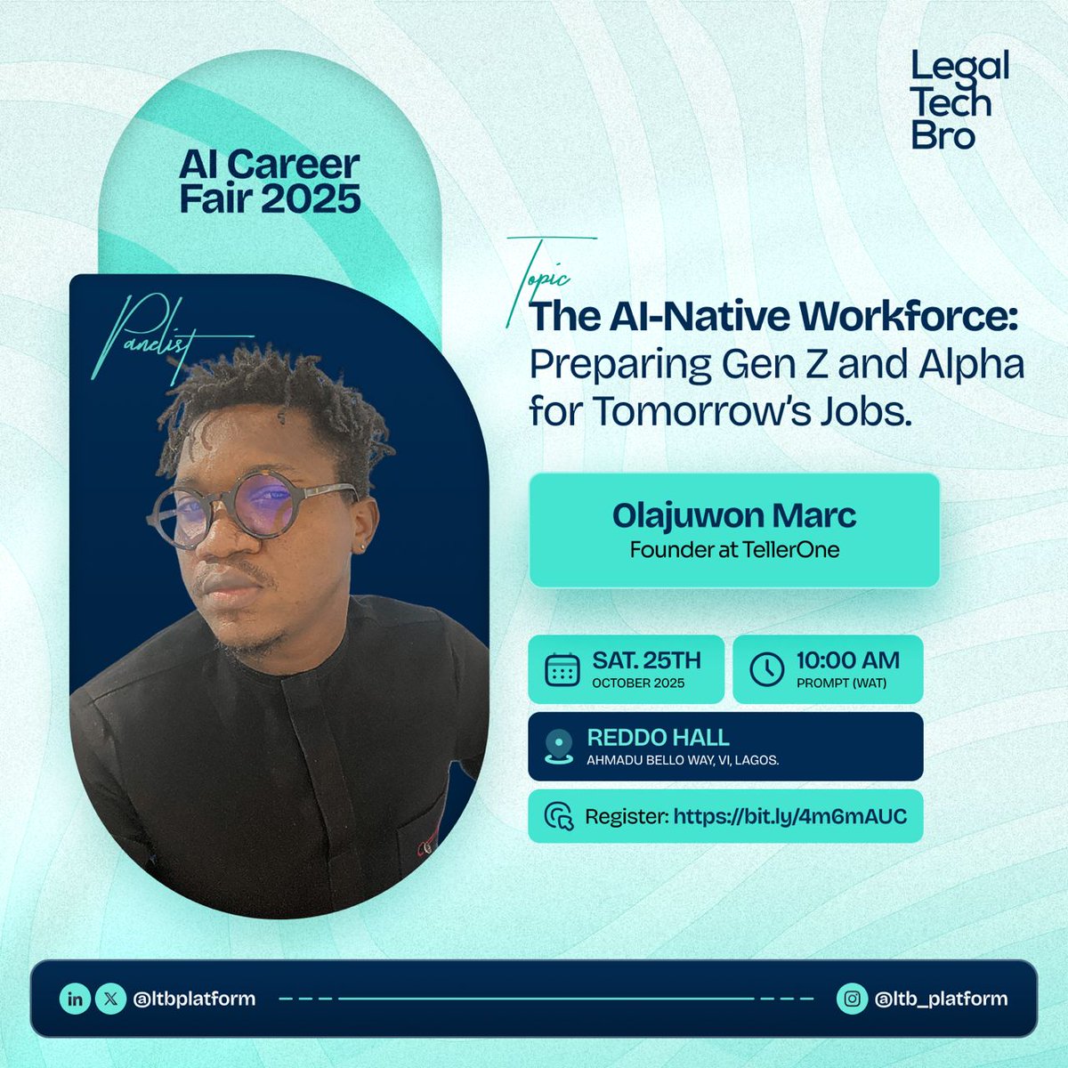 ltbplatform's tweet photo. The world of work is changing fast, and Gen Z and Alpha are right at the center of it.

At the LTB AI Career Fair 2025, this panel will talk about how young professionals can prepare for new opportunities in a world shaped by AI. https://t.co/HBT9M6K1zp