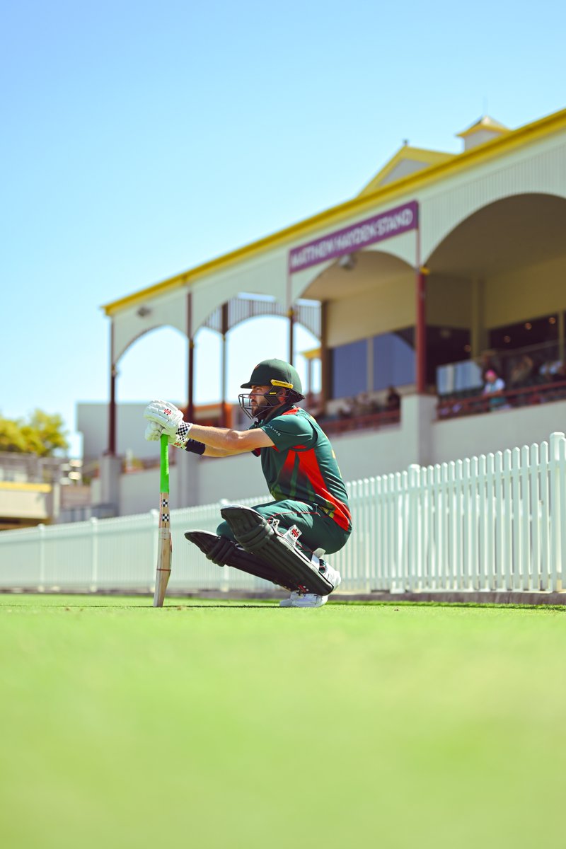 79 from Caleb Jewell at the top of the order set Tasmania Tigers on course to beat Queensland earlier today! 🫡

#WeAreDerbyshire