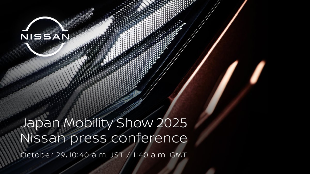 Join us live at the #JapanMobilityShow 2025 on Oct. 29, 10:40 a.m. JST / 1:40 a.m. GMT.
See the unveil of the all-new #Nissan #Elgrand for the Japan market. Discover how innovative tech embody our vision for an intelligent, more sustainable tomorrow.

More nissan-global.com/EN/COMPANY/EVE…