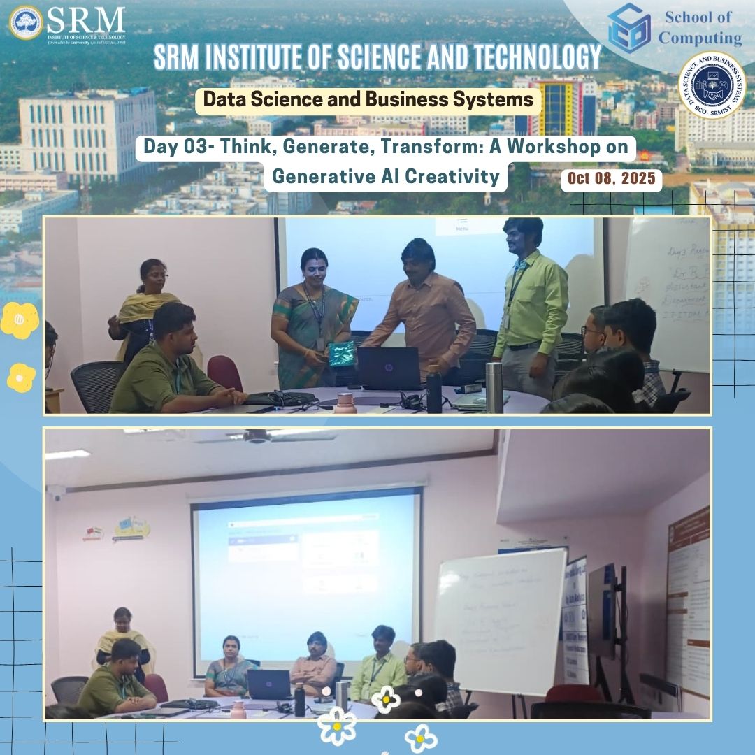 SoC_SRMIST's tweet image. 🚀 Day 3 of the Generative AI Workshop focused on Deep Learning!
Thanks to Dr. Preeth R (IIITDM Kancheepuram) for guiding participants through ANNs, TensorFlow & Keras, CNNs, Transfer Learning & hands-on AI in healthcare & automation ✨
#SRMIST #DSBS #SchoolOfComputing #AI