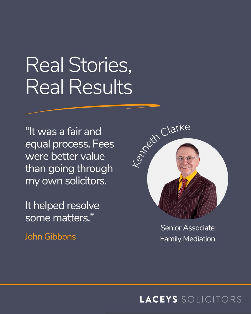 Kenneth’s balanced and supportive approach helps families reach practical solutions while keeping the process cost-effective and respectful.

To learn more about, call Laceys Solicitors on 01202 377993 or visit our website at bit.ly/3KZEOdu

#disputeresolution #mediation