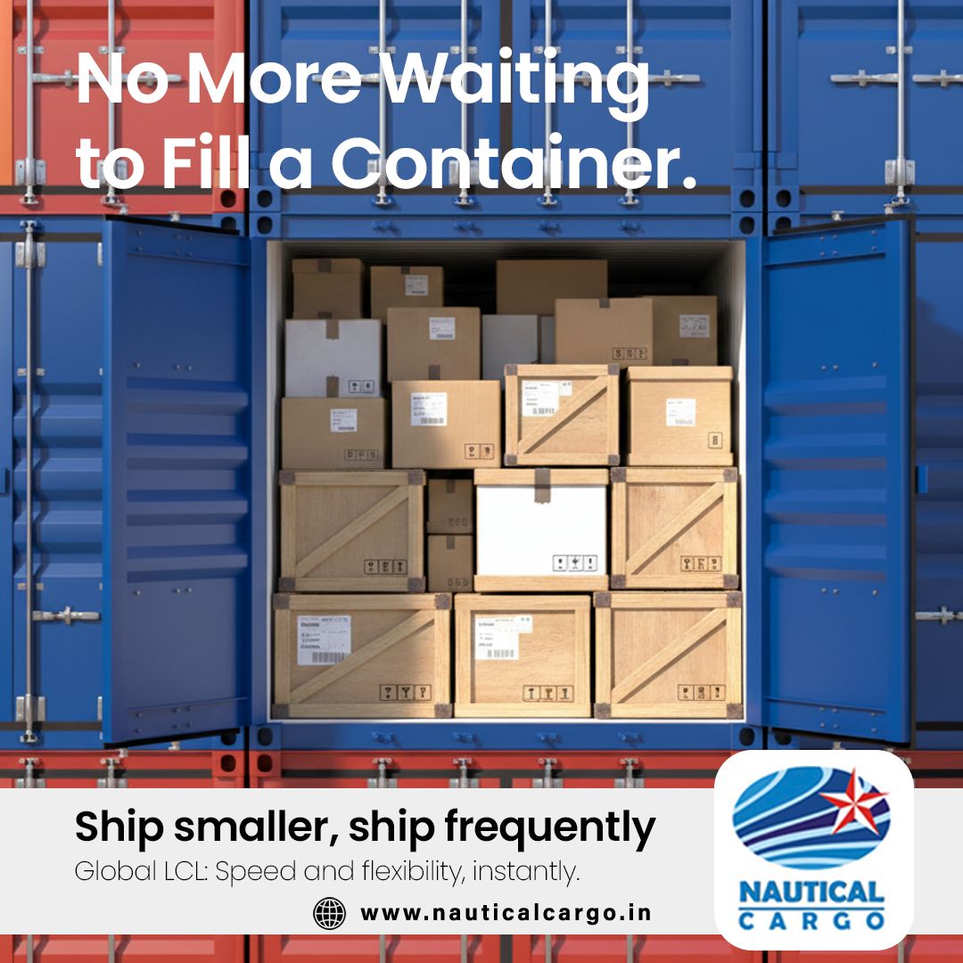 Stop waiting for a full container! 🛑 Our Global LCL solutions provide the flexibility and speed to meet market demand instantly. Ship smarter, ship on your schedule. #LCLCargo #GlobalLogistics #SupplyChain #nauticalcargo
