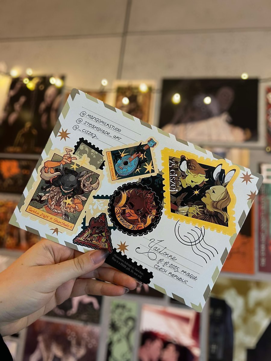 Little fanart of Yaelokre characters 💛🌻⭐️
Clementine &amp; Cole ✷
Me and my friends will be attending Yaelokre concert this Friday in Prague - so we decided to prepare little gift for the artist and other viewers
<a href="/steamshade/">Steamshade 🔞</a> 
<a href="/MangoMilkPaw/">vibing ghost kitten</a>