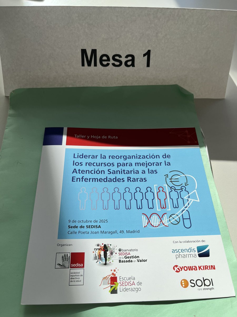espinola_sergio's tweet image. Jornada de Sedisa en Madrid.
Taller “Liderar la reorganización de los recursos para mejorar la Atención Sanitaria a las Enfermedades Raras”
Gracias por la invitación @SEDISA_NET @saludand @SaludNorteMalag
