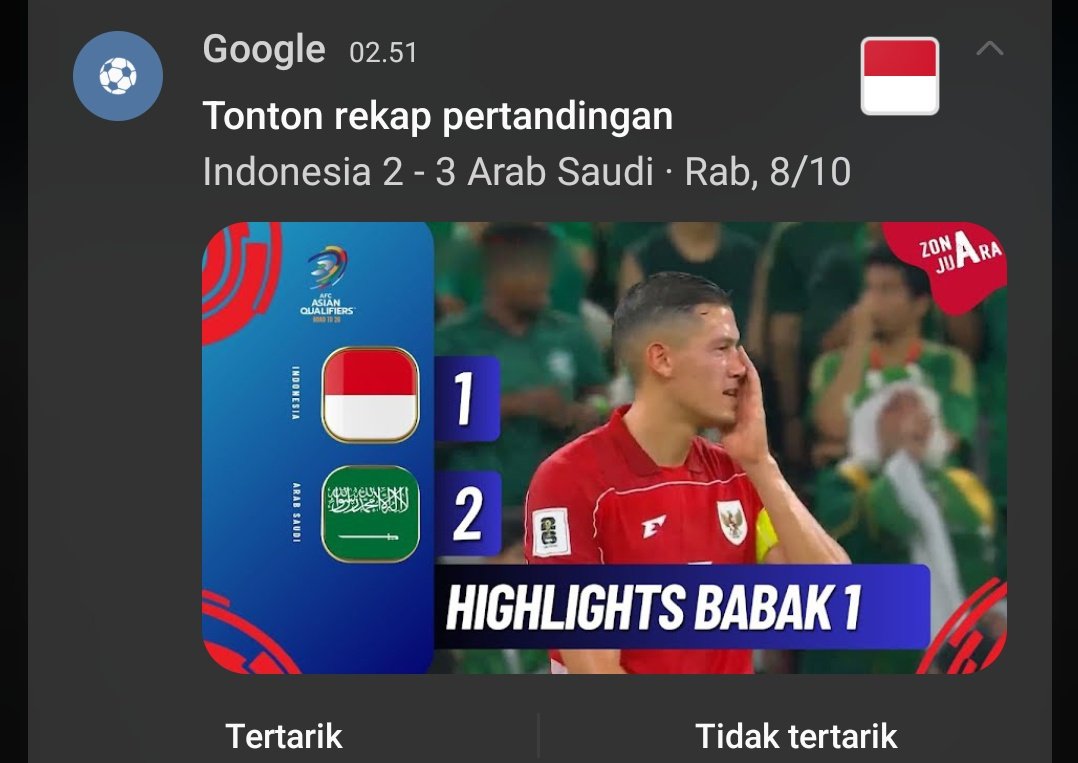 goldenhourmusee's tweet image. Notif yang paling gua benci hari ini 

#TimnasIndonesia #timnas