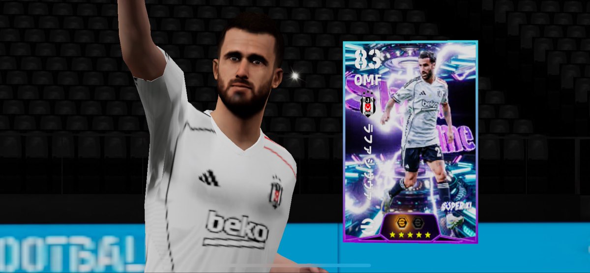 efootballbegin's tweet image. 先程ガチャの方でラファシウヴァ選手が来てくれました⁉️
私がイーフトを始めた頃に通常をGP使って獲得して使用していた選手だったので、今回ShowTimeを獲得出来て嬉しいです👍
ライブアップデートがAのうちにスカッドに入れて、色々と育成を試しつつ使ってみたいと思います😁
#イーフト2026 #efootball
