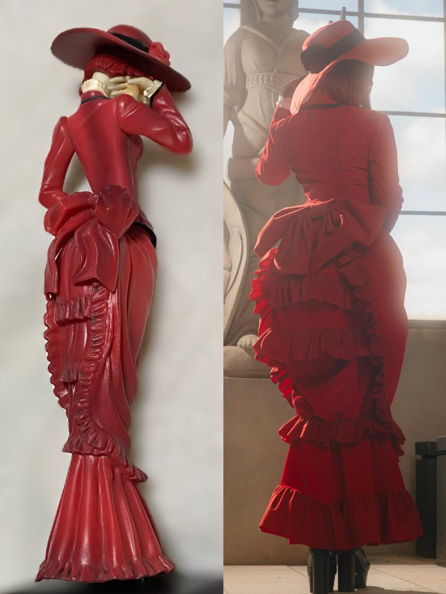 フィギュアと自作衣装コス並べてみました。
マダムの体型が異次元だということが分かりました。
