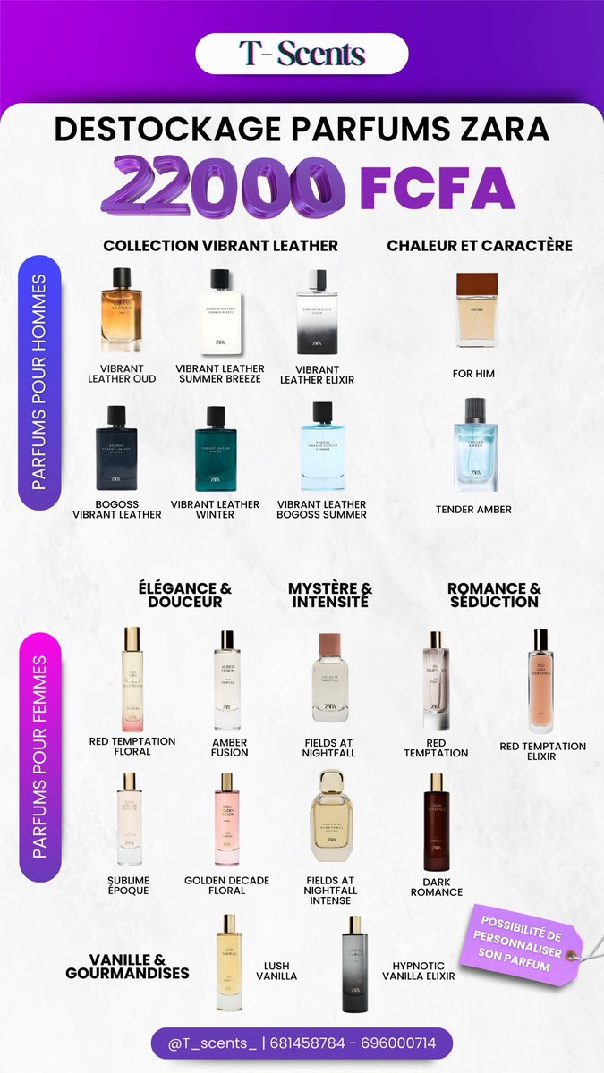 Hello X 👋🏽, pour chaque parfum homme achété entre aujourd’hui et demain, j’offre un déodorant gratuitement.

N’hésitez pas à commander ou à retweeter ce post je vous en prie. 

L’offre pourrait intéresser quelqu’un de votre TL et m’aider à avoir mon pain quotidien ☺️

📍Cameroun