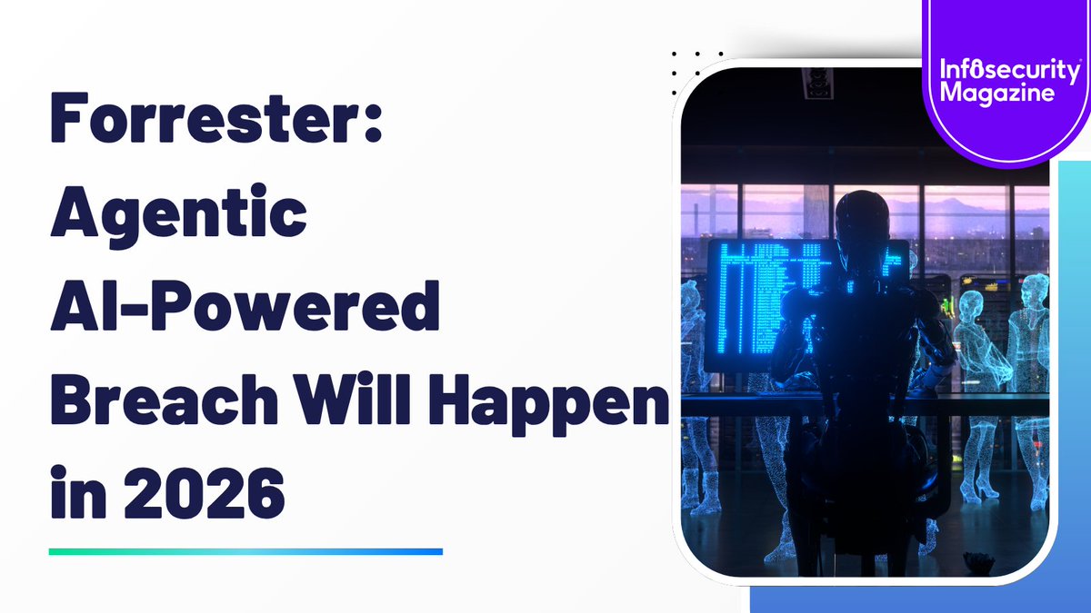 InfosecurityMag's tweet image. An agentic AI deployment will cause a publicly disclosed data breach in 2026, leading to employee dismissals, @forrester has predicted 🔮
Read full story here: spkl.io/6014AVUig