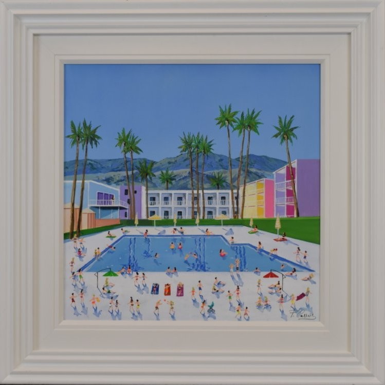 BuyArtOnlineUK's tweet image. By The Pool - an original painting in a new style by Paola Cassais. 
See the details ... tinyurl.com/8keynkmv
#SwimmingPool #3DFigures #OriginalArt #PaolaCassais