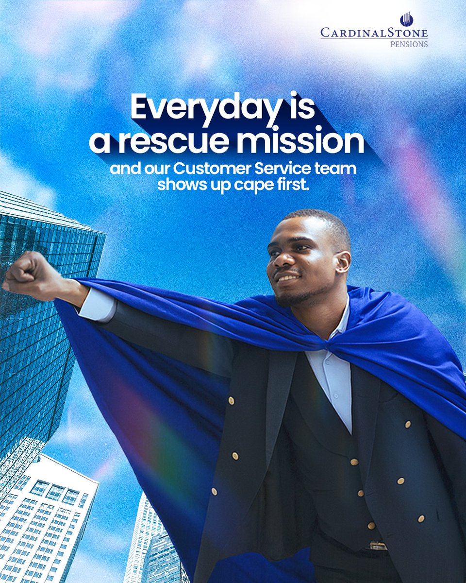 CStonePensions's tweet image. Happy Customer Service Week! 🎉

At CardinalStone Pensions, our Customer Service superheroes don’t just pick calls — they pick futures, solve puzzles, and keep your pension journey smooth. 🚀

#CardinalStonePensions #SayYes 
#SayYesToCardinalStonePensions #CustomerServiceWeek