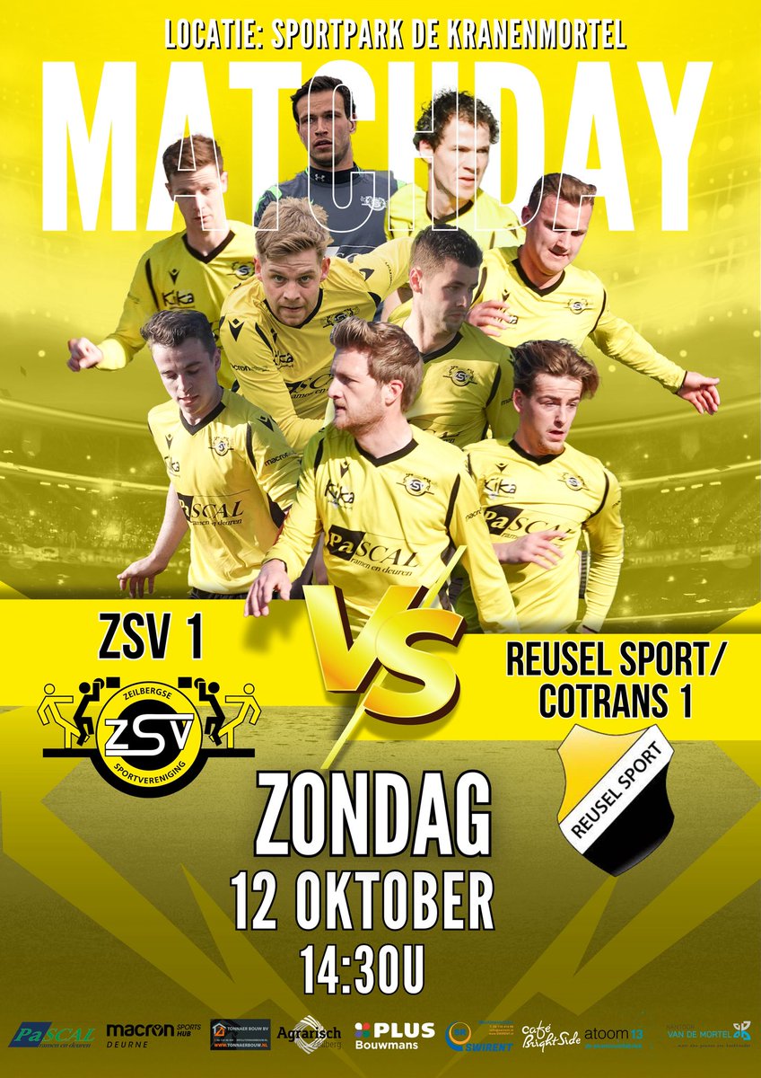 ZSVZeilberg's tweet photo. Zondag krijgt @ZSVZeilberg Reusel Sport op bezoek. De ploeg uit Reusel bezet na drie wedstrijden de tweede plek en heeft twee punten meer dan de ploeg van Ralf van den Heuvel. Bij een winstpartij van de geelzwarten wordt het dus stuivertje wisselen op de ranglijst. https://t.co/eE77mAmsEx