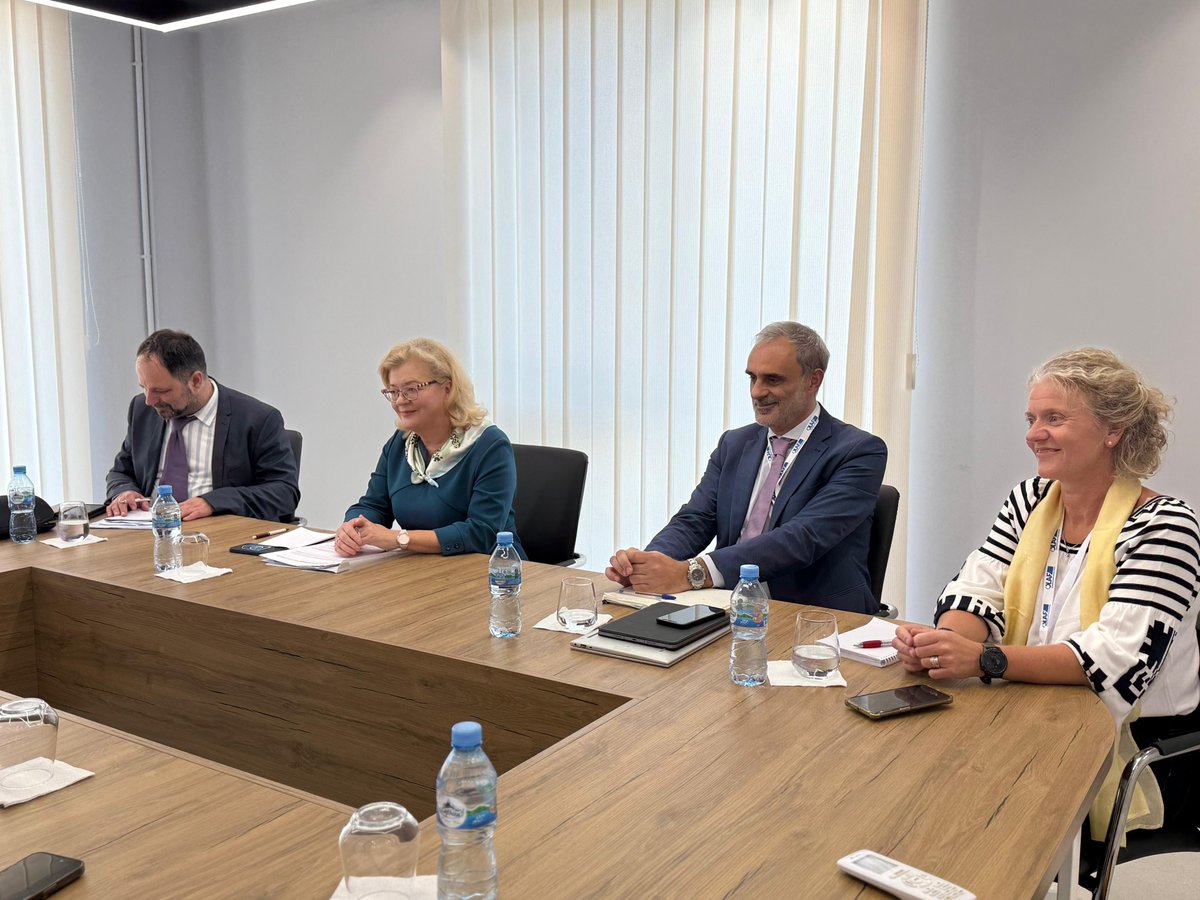 SASPACALBANIA's tweet photo. Protecting EU🇪🇺 assistance means systems &amp; people working together.

#SASPAC welcomed Ms. Salla Saastamoinen, Deputy DG of #OLAF, to strengthen joint efforts in safeguarding EU funds &amp; reinforcing anti-fraud mechanisms in #Albania 🇦🇱. https://t.co/DMcdL1zSe5