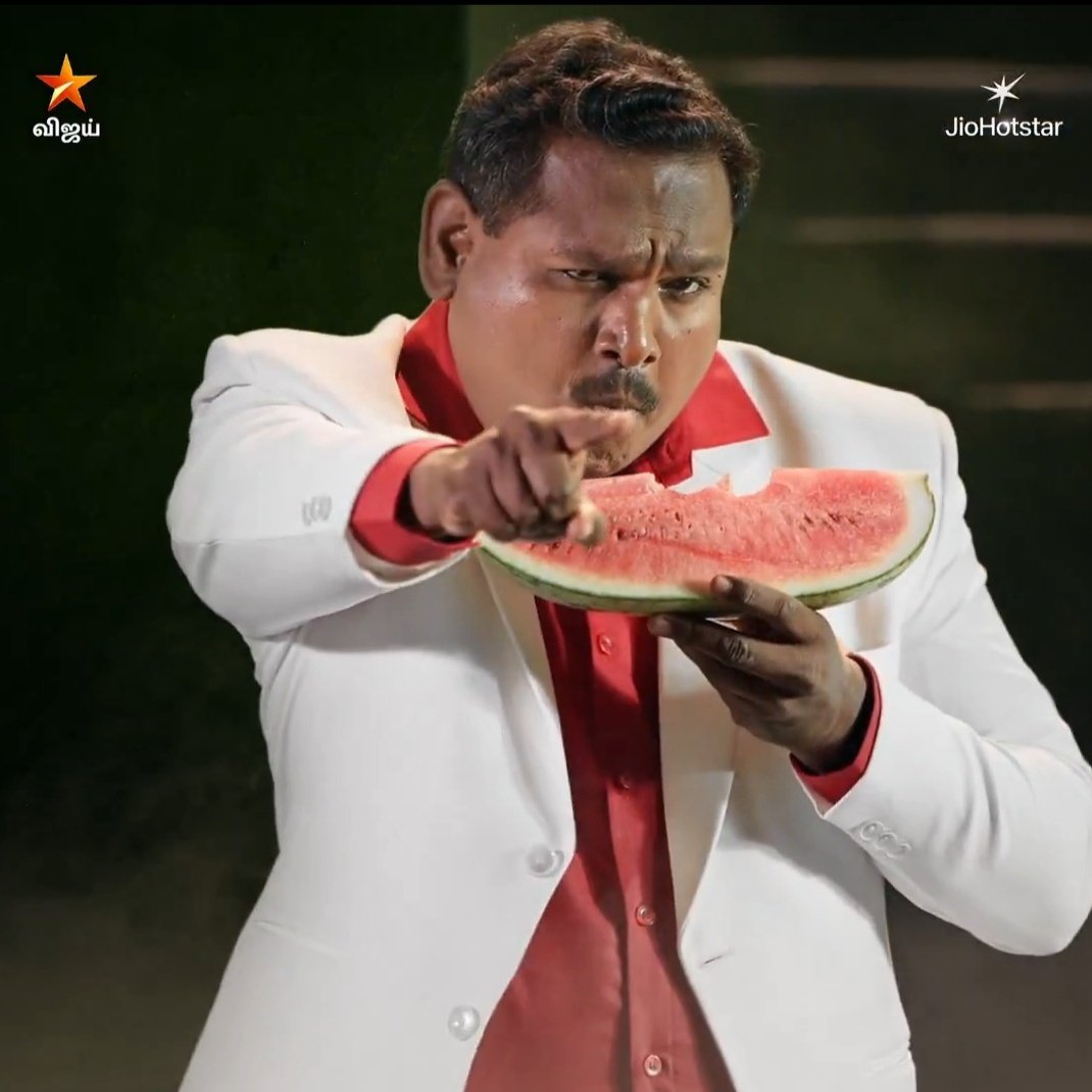 NixenArmy's tweet photo. @dp_karthik Watermelon Star Diwakar Bring Unmatched Aura To Biggboss Tamil 9 Stage 🔥🔥🍉 https://t.co/Q1SiQHXLgS