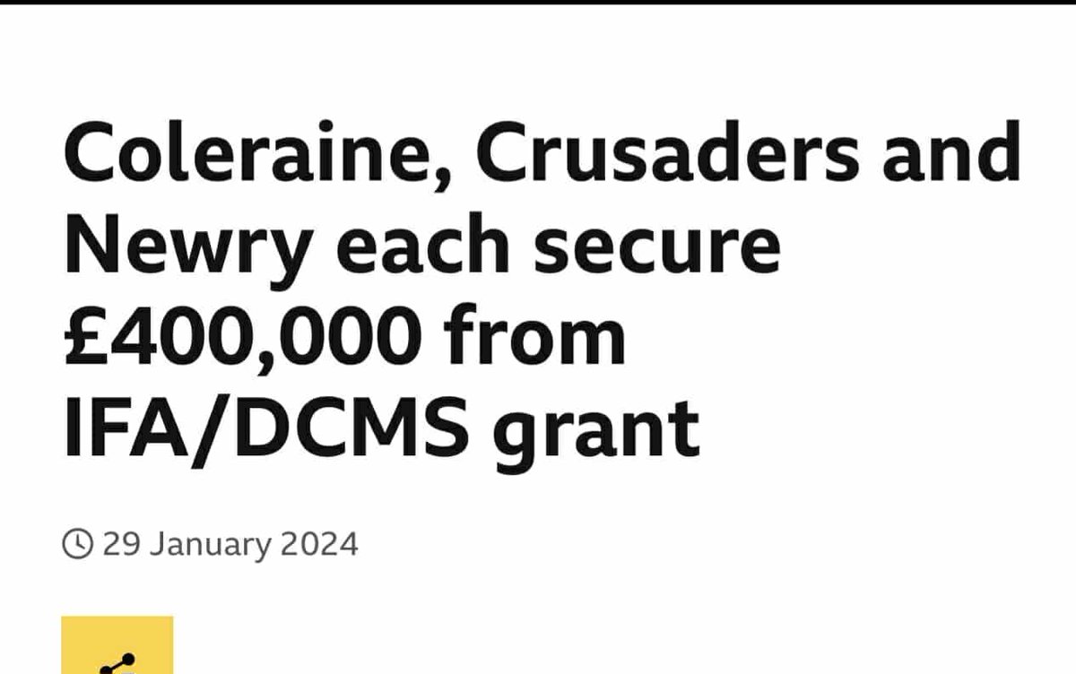 Crues "need" money do they aye? Derry City with their 3 new stands need money for their council ground do they aye. Dead on lads 🫡