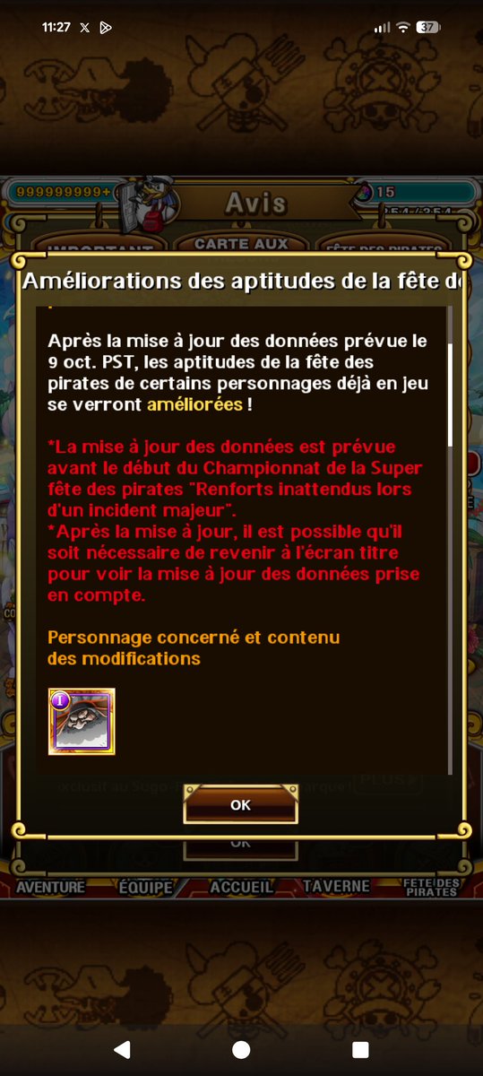 Panqer's tweet photo. @sm_oker @Wabi_Otaku Dans les informations in game https://t.co/QUJyF6pCRo