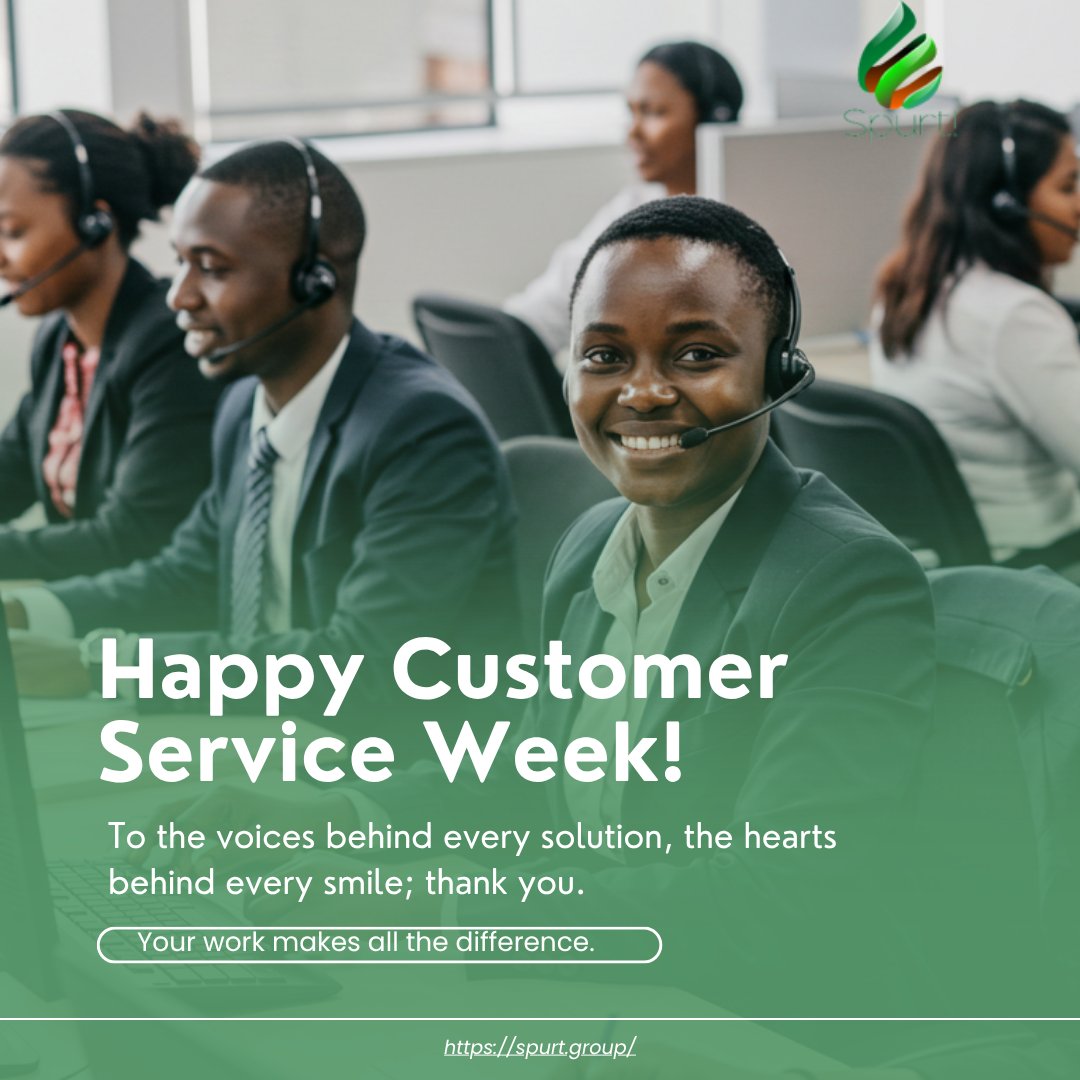 Happy Customer Service Week!
This week, we celebrate the people who make every customer feel heard, valued, and supported.
Your work goes beyond answers; it creates experiences, builds loyalty, and strengthens our brand. 
Thank you for showing up. You are the heartbeat of service