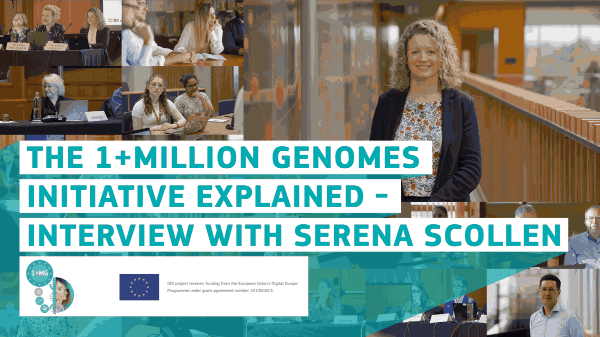 GDI_EUproject's tweet photo. How can genomics transform healthcare across Europe? 🌍
📹 Watch the interview with Serena Scollen, Project Coordinator of #GDIproject, to learn the vision behind the #1MGenomes Initiative 👉 https://t.co/aGx0dpZa9y https://t.co/jtD5dDOAP3