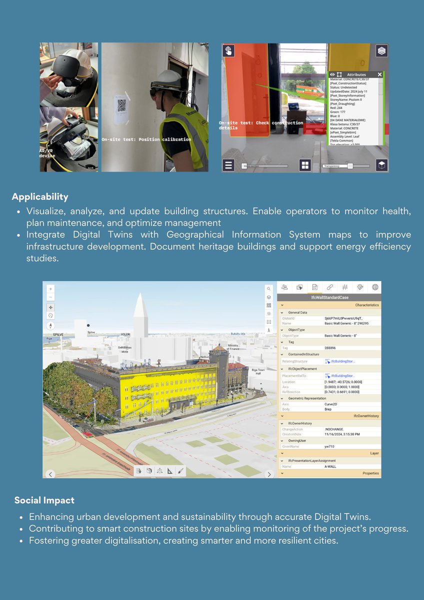 BUILDSPACE_EU's tweet image. 🚀 New Factsheet Alert!

Factsheet 4 dives into BUILDSPACE’s building-level services. Get to know more about Digital Twin Generation &amp;amp; Enrichment needed to assess and improve buildings’ climate resilience.
📄 Learn more: buildspaceproject.eu/factsheets 

#Buildspace #DigitalTwin
