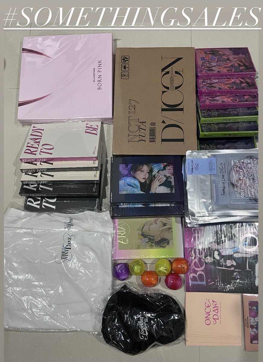 somethingnewpp's tweet image. ❗️#SOMETHINGSALE❗️

[โปร 10.10]

เหมาหมด 64 ชิ้นเพียง 4,444 บาทเท่านั้น! 

สายเก็บก็คุ้ม 
สายขายได้กำไรเหลือๆ 
เฉลี่ยชิ้นละ 69 บาท

หมดแล้วหมดเลย ไม่ทำโปรเพิ่ม! 

สอบถามเพิ่มเติม DM ด่วน

#ตลาดนัดรวมด้อม #ตลาดนัดทไวซ์ #ตลาดนัดgfriend #ตลาดนัดnct #ตลาดนัดblackpink #ตลาดนัดive