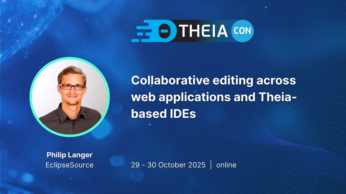 ECDTools's tweet image. 🌐 @PhilChip23 @eclipsesource will present “A native IDE for Claude Code: Deeply integrating AI agents with Theia” at #TheiaCon25 on 29-30 October.

Register now: hubs.la/Q03LT4S_0 

#Theia #IDE #EclipseCloudDevTools #cloudnative