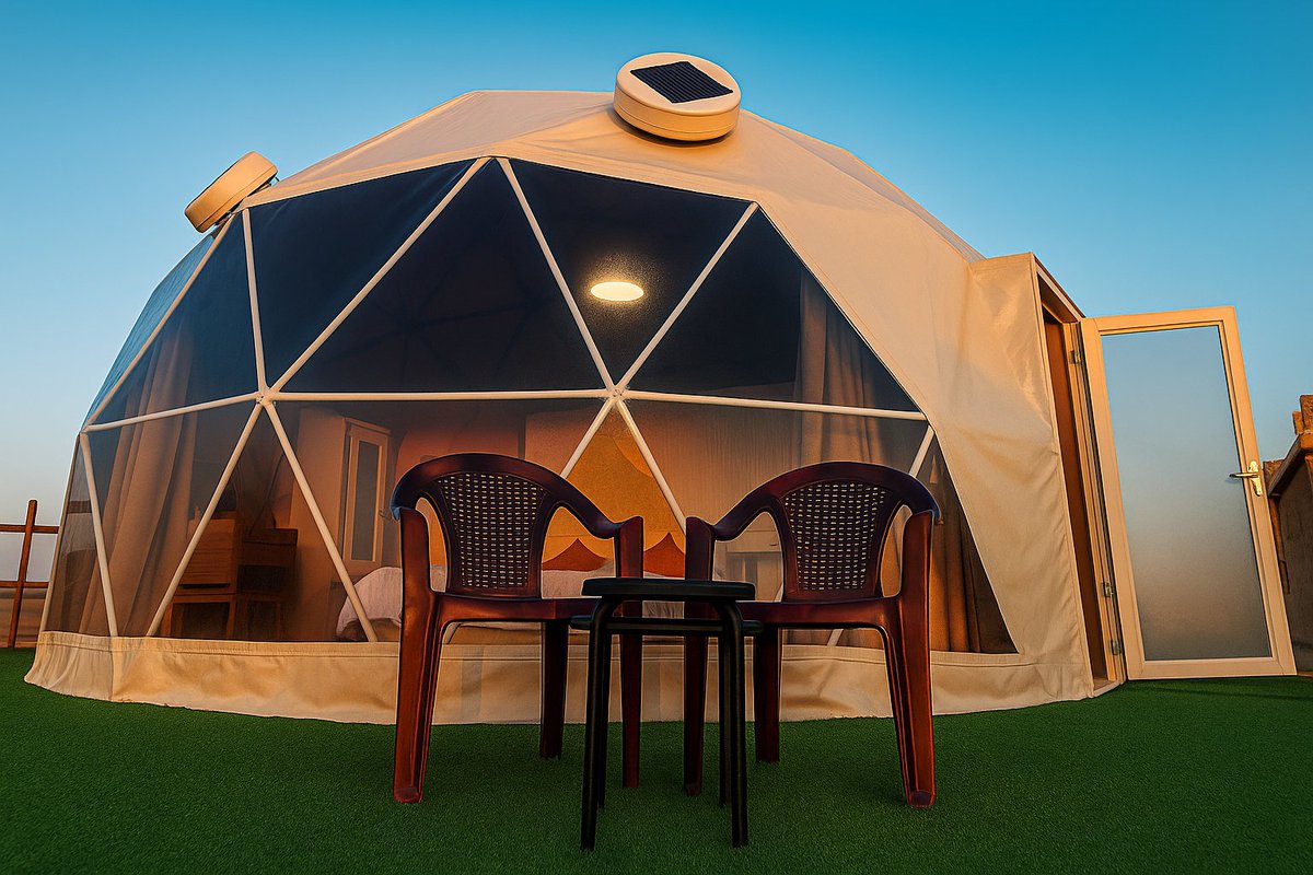 BharatTent's tweet image. Step into comfort &amp;amp; style! Our Dome Tent Bathroom brings luxury interiors to outdoor living. Designed by Bharat Tent Manufacturers 🏕️💫

bharattentmanu.com/geodesic-dome-…

#LuxuryGlamping #DomeTent #TentDesign #ResortLiving #BharatTentManufacturers