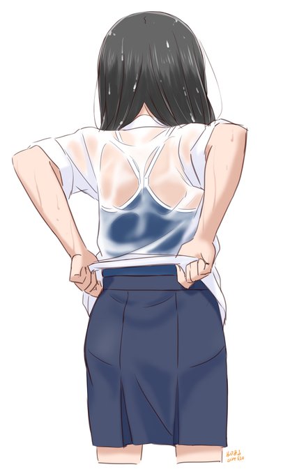 #無言で後姿を見せつけよ見た人もやってねお願い 