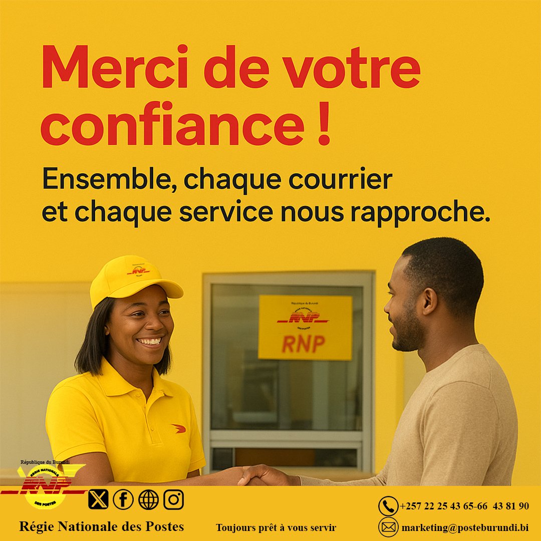 REGIE NATIONALE DES POSTES tweet media