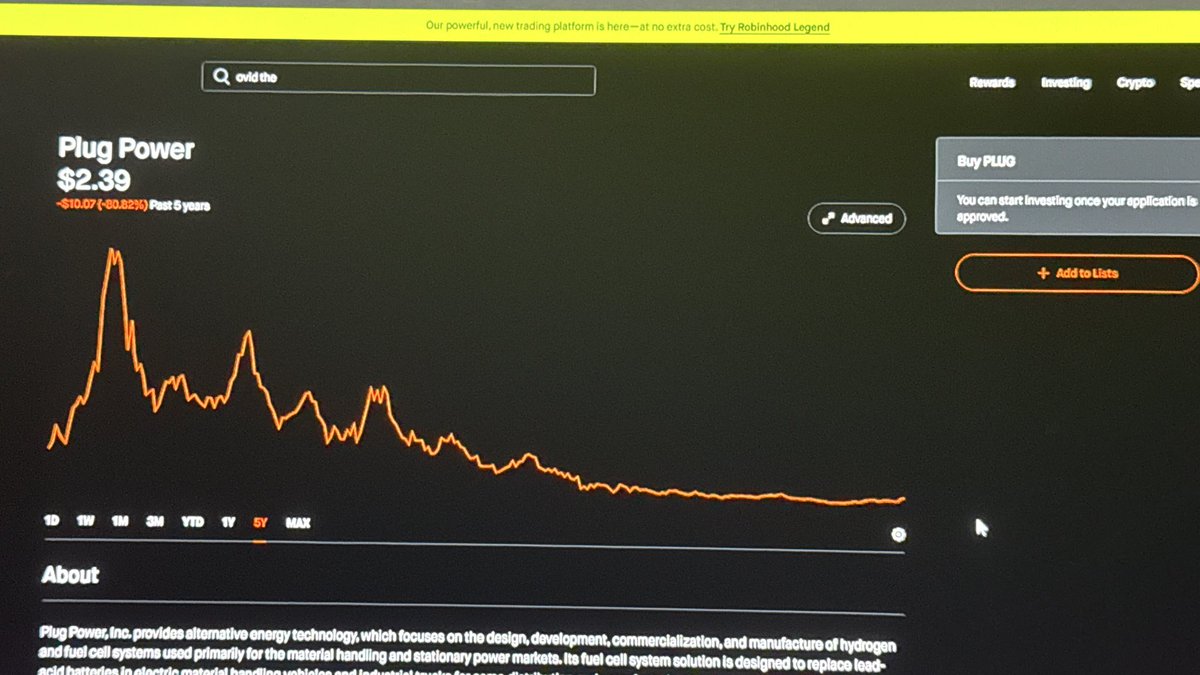 Gave u this (for the non-crypto folks) 2 weeks ago in my priv

Up over 334% not counting dividends 

$PLUG doing big things by end of Q4 and 2026. 🤝